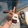 2021XIN Key Chain Key Clasp Fashion Plush Teddy Puppy Lover Handmade Leather Man/woman Pendant Accessories 5 Color #KCS-05