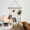 Tapeçarias Macrame Bohemian Po Display Parede Pendurado Tapeçaria Nordic Hand Tecidos de Algodão Corda Malha Decoração da Sala de Casa