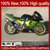 Кит для тела OEM для Kawasaki Ninja ZX1000C ZX 10 R 1000 CC ZX1000 04-05 CUDEWORK 9NO.57 ZX 10R 1000CC ZX10R 04 05 ZX-10R ZX1000CC 2004 2005 Мотоцикл Зеленый запас