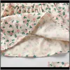 Sukienki Odzież Baby Kids Maternity Drop Dostawa 2021 Wiosna Urodzona z Vintage Girl In Floral Baby Girls Urodziny Urodziny Ed jako Księżniczka