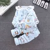 1-6Y Winter Kleinkind Kind Mädchen Junge Cartoon Pyjama Set Warme Kinder Kleidung Nachtwäsche Weiche Flanell Outfits 210515