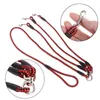Dog Collars & Leashes Triple Dogs Leash Coupler Lead With Nylon Soft Handle For Walking 3 Outside 29EA