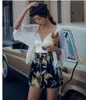 Biały Summer Cardigan Beach Boho Chic Bluzka Przeglądaj przez Top Patchwork Lace Smocked Women 210427