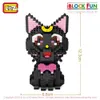 LOZ Diamond Blocks Cartoon Moon Chibi Japanse Anime Actiefiguren Luna Cat Building Bricks DIY Karakter Speelgoed Voor Kinderen Kid Y0816
