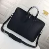 Luxurys Designer documenteert kleine aktetassen mannen gecoate canvas leer met slot handtas laptop computer bakken zakelijke aktetas crossbody tassen