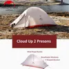 Camping Tent Cloud Up 1 2 3 Upgraded Ultralight Waterproof Outdoor Hiking Nylon Backpacking s With Free Mat 220104