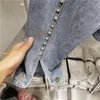 Vestes pour femmes Jeans Veste Industrie lourde Strass Chaîne Belle Dos Creux Denim Recadrée Manteau Dames