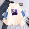 Anime Jujutsu Kaisen Gojo Satoru Bluzy z kapturem Mężczyźni Kobiety Cartoon Pullover Harajuku Korean Fashion Plus Size Patchwork Hoody Y0804