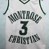 Nikivip Custom Retro MONTROSE CHRISTIAN #3 K. DURANT Basketball-Trikot für Herren, alle genäht, jede Größe 2XS-3XL 4XL 5XL, Name oder Nummer