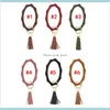 Sile Polslet Keychain met lederen Tassel Bangle Keyring Grote Circle Key Ring Face Holder For Women Girls 71QWB Keychains MFJQF