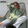 Aproms Multi Striped Knitted Soft Sweaters Women Autumn Winter Long Jumpers Oversized Pullovers Streetwear Loose Outerwear 211018