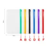 6 couleurs A6 Dossiers de fichiers PVC Binder Colorful Poches de fermeture à glissière étanche Porte-Pouch Fichiers Sacs de classement