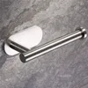 Roestvrijstalen papieren handdoekhouder onder kast wandbevestiging opknoping papier handdoek roll rack voor keuken badkamer T2i53156