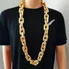 Chains Acrylic Necklace Bulky Hip Hop Thick Large Gold Chain Goth Style Men Women Jewelry Gifts Halloween Plastic Accessories Rock224P