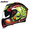 Caschi da moto Casco sicuro unisex Casco integrale Moto Motocross Capacetes De Motociclista DOT Casque Dirt Bike Helm