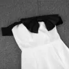 Ocsstrade White Bandage платье по прибытии на плечо Bodycon Женщины летний лук-украшенный сексуальный клуб Party 210527