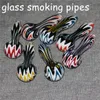 Pipes à fumée en verre accessoires pour fumer pour bang pipe à main en silicone unique barboteur tabac bols à herbes sèches