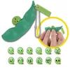 20121 decompressione giocattolo cinghie del telefono spremere estrusione fagioli portachiavi pisello di soia portachiavi edamame agitarsi giocattoli regalo per bambini