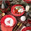 Veveet Christmastree 18/36 Шт. Рождественский подарок фарфоровая посуда с десертным супом ужина