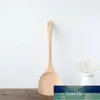 1PC spatola in legno di faggio naturale pentole antiaderenti cibo in legno pala utensili da cucina tornitori accessori da cucina 30/35 cm prezzo di fabbrica design esperto qualità più recente