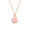 Newest Creative Items Simple Water Drop Pendant Fashion Sweet Crystal Cluster Necklaces Feminine Necklace