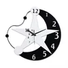 Zegar ścienny Creativity Star Clock salon duży cichy drewniany nowoczesny design reloJ parod Grande Decor LL50WC