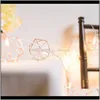 15 Meters 10 Lights North European Wind Rose Gold Pentagram String Home Decor Hs1F2 X4Ffp