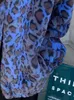 Lautaro зимний негабаритный красочный леопардовый принт из искусственного шуба женщины с длинным рукавом на молнии теплый мягкий пушистый куртка корейская мода 211018