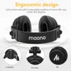 Professional DJ Studio Monitor Headphones Over Ear and Detachable Plug & Cable with 50mm Driver for music Podcast