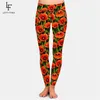 LETSFIND Beautiful 3D Poppies Flowers Print Women Stretch Pants Fashion High Waist Fitness Slim Soft Legging Plus Size 210925