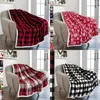 Buffalo Plaid Check Sherpa Decke, klassisches Rot, Schwarz, Gitter, Schneeflocke, dick, warm, Winter-Flanell-Fleece-Decken, Matte, Teppich, Sofa, Auto, Steppdecke, Kinderbettwäsche, Weihnachten