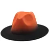 Feltro fedora cappelli da donna cappello da donna donne uomini fedoras bulk donna uomo jazz panama cap femmina maschile tappi sfumati maschili accessori moda regalo di natale all'ingrosso