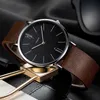 Reloj Watch Men Waterproof Ultra Thin Quartz Watch For Men Fashion Simple Black Men Watch Male Wristwatch Montre Homme
