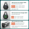 Ugreen 36W ChargerQuick Charge 4.0 3.0 Xiaomi QC4.0 QC3.0 Type C Car Charging pour iPhone 11 X Xs 8 PD Chargeur