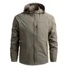 Giacche da trekking per uomo Outdoor Giacca a vento con cappuccio impermeabile Cappotto Autunno Giacca casual Tattiche Militare 5XL 211110