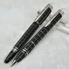 Promocja-wysokiej jakości czarna żywica i metalowy długopis kulkowy długopis pióra wieczne artykuły biurowe artykuły szkolne z numerem seryjnym