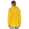 Poleć styl neon żółte płaszcze i kurtka kobiety z długim rękawem eleganckie prace nosić casual vintage biuro blezer znosić 210525