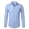 Mens Plaid Cotton Casual Slim Fit Långärmad Button Down Dress Shirts Fashion Men Work Business Märke Shirt Chemise Homme 210705