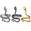 5 Style Fashion Open Ring Vintage Punk Unisex Antique Snake Ring Jewelry Punk Rings for Women Men Alloy Party Jewelry Gifts G1125