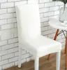 Chair Cover Solid Color Stretch Elastic Chair Covers Seat Case For Dining Wedding Party Supplies Banquet