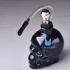 3.5 inç taşınabilir katı siyah kafatası su borusu cam nargile sigara shisha iskelet cam şişe aksesuarları erkekler hediye