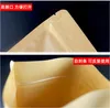 Food Moisture-proof Bags Kraft Paper with Aluminum Foil Lining Stand UP Pouch valve Packaging seal Bag for Snack Candy Cookie Baking