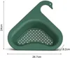 Swan Panier de vidange pour évier, étagère triangulaire polyvalente, crépine polyvalente à suspendre au robinet