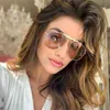 2020 Femmes Pilote orange Vintage Luxury Italie Brand Designer Men Men de teintes teintées Sexy Grandes Lunettes de soleil Femme7573660