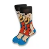 Chaussettes pour hommes personnages de film tricot personnalité Hip Hop drôle dessin animé nouveauté coton rue vent Tube Skateboard266l