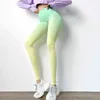 Leggings senza soluzione di continuità push up donne a vita alta culo fitness legging sport femme tie dye 211108