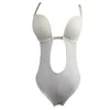 Bustiers Korsetter Kvinnors Shapewear U Plunge Slips Baklösa Strapless Bodysuit Bikini Ärmlös Tjong Bottom Seamless Slimmer Body Shaper