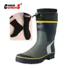 Cuculus Winter Camouflage Schnee Männer Stiefel Regen Schuhe Wasserdicht Mit Plüsch Warme Männliche Casual Mid-Kalb Arbeit Angeln Boot 2119 210820