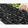 18-20x18-23mm Naturalne Prawdziwe Surowe Mineral Black Tourmaline Ręcznie Cut Nugget Luźne Szorstkie Matte Faceted Koraliki 15 "