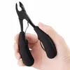 Y.F.Mﾮ Cutter per unghie dei piedi Matter Black Handle Tagliaunghie per unghie incarnite Strumento per manicure con scatola